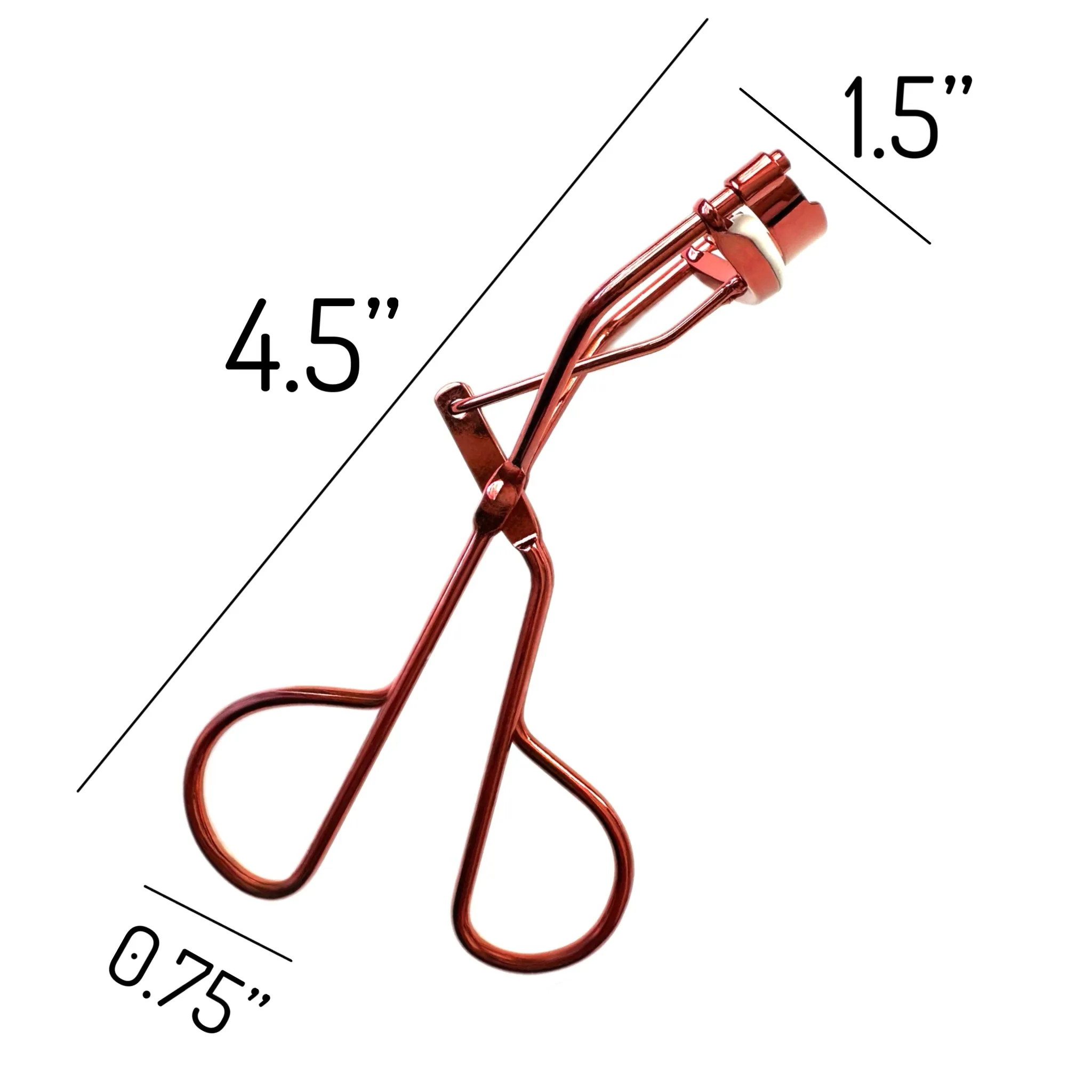 2 Vintage Style Metallic Red Eyelash Curler Easy to Use High Drama Lashes Rubber Coated Non-Slip Handle Easy Gentle Way to Curl Lashes High Impact Eye-Opening Effects