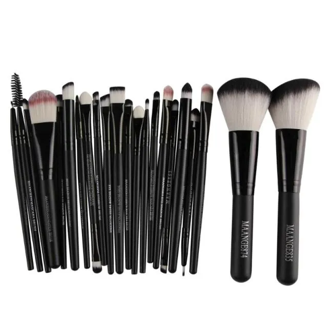 20Pcs Eyeshadow Makeup Brushes   2Pcs Big Powder Blush Foundation