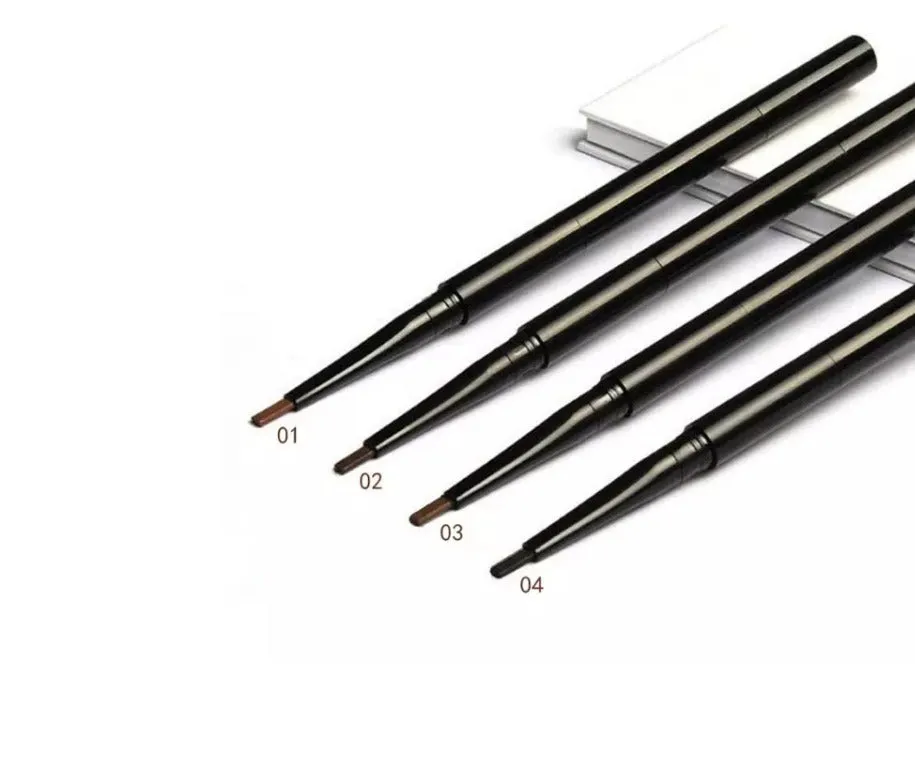 3 in 1 Eyebrow Enhancing Pencil with Liner Brow Powder and Brush - MQO 12 pcs