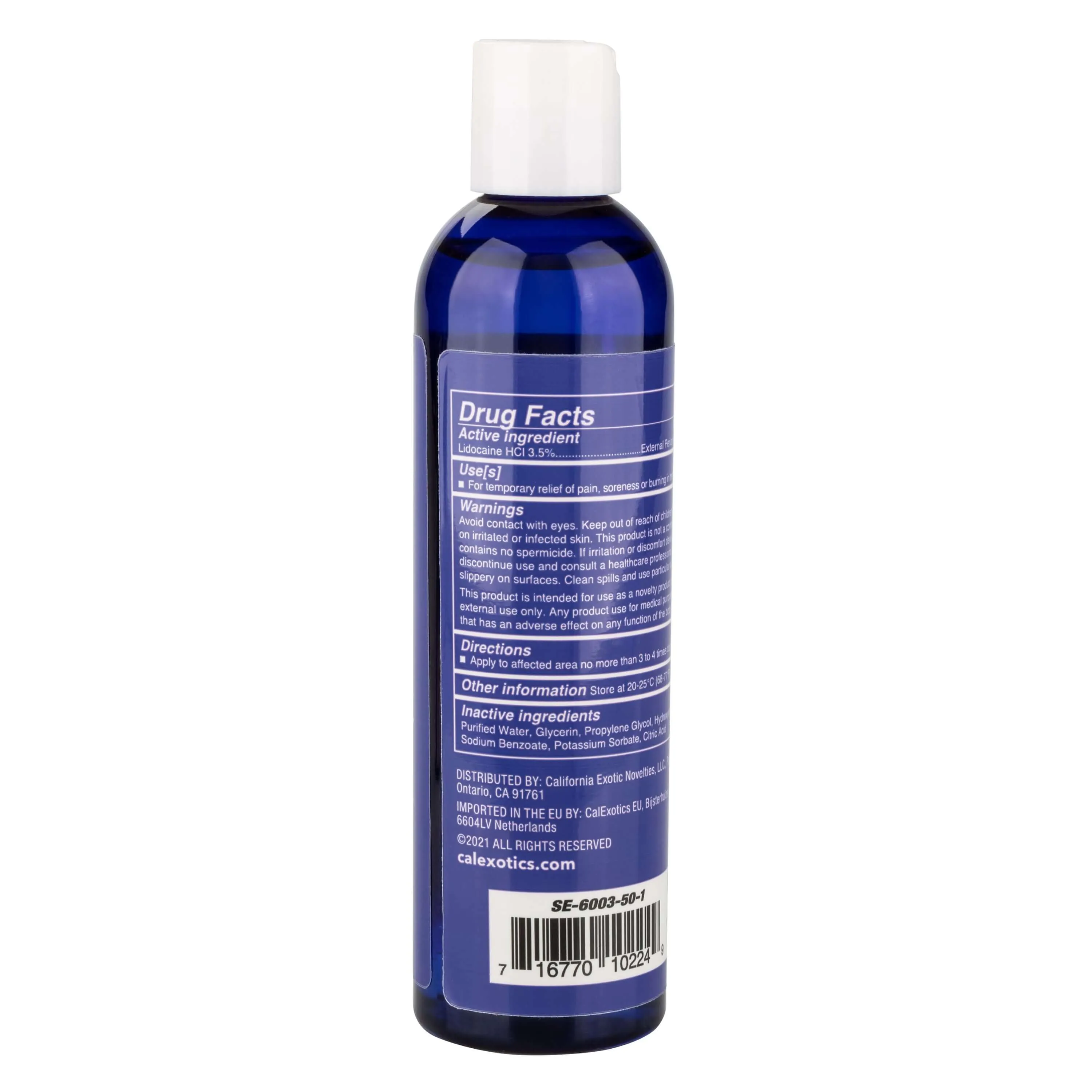 Admiral At Ease Anal Lube 8 fl oz by Cal Exotics - Water-Based, Desensitizing