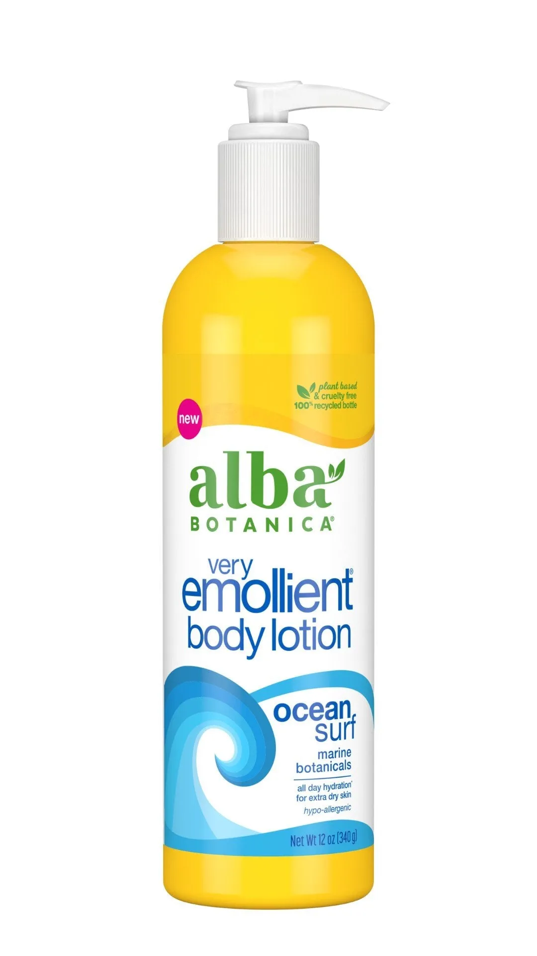 Alba Botanica Very Emollient Body Lotion Ocean Surf 12 oz Liquid