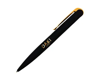 AMS-PN-37 - (Metal pen, Rubberized texture, Gold plated nib)