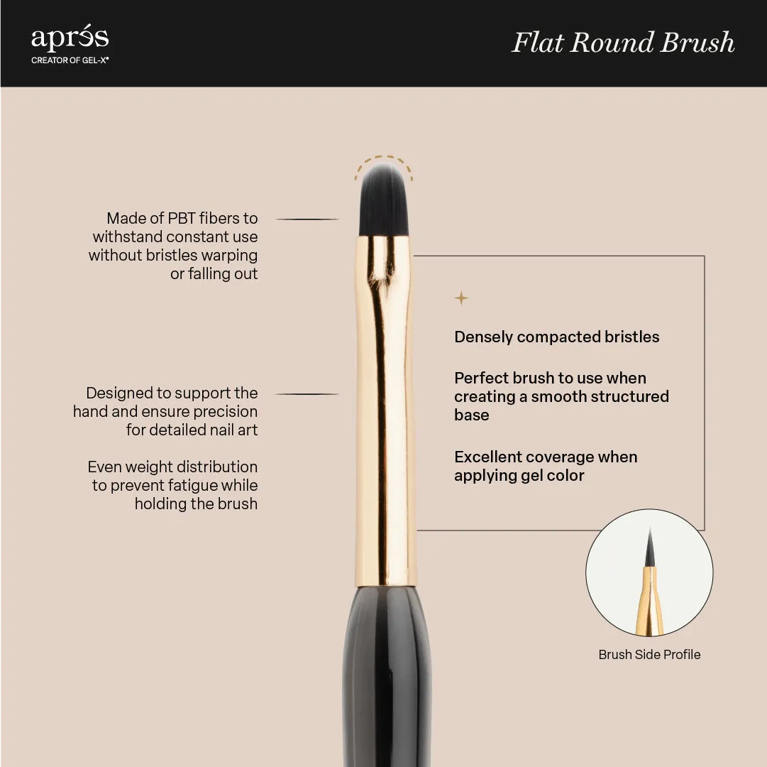 Aprés Flat Round Brush