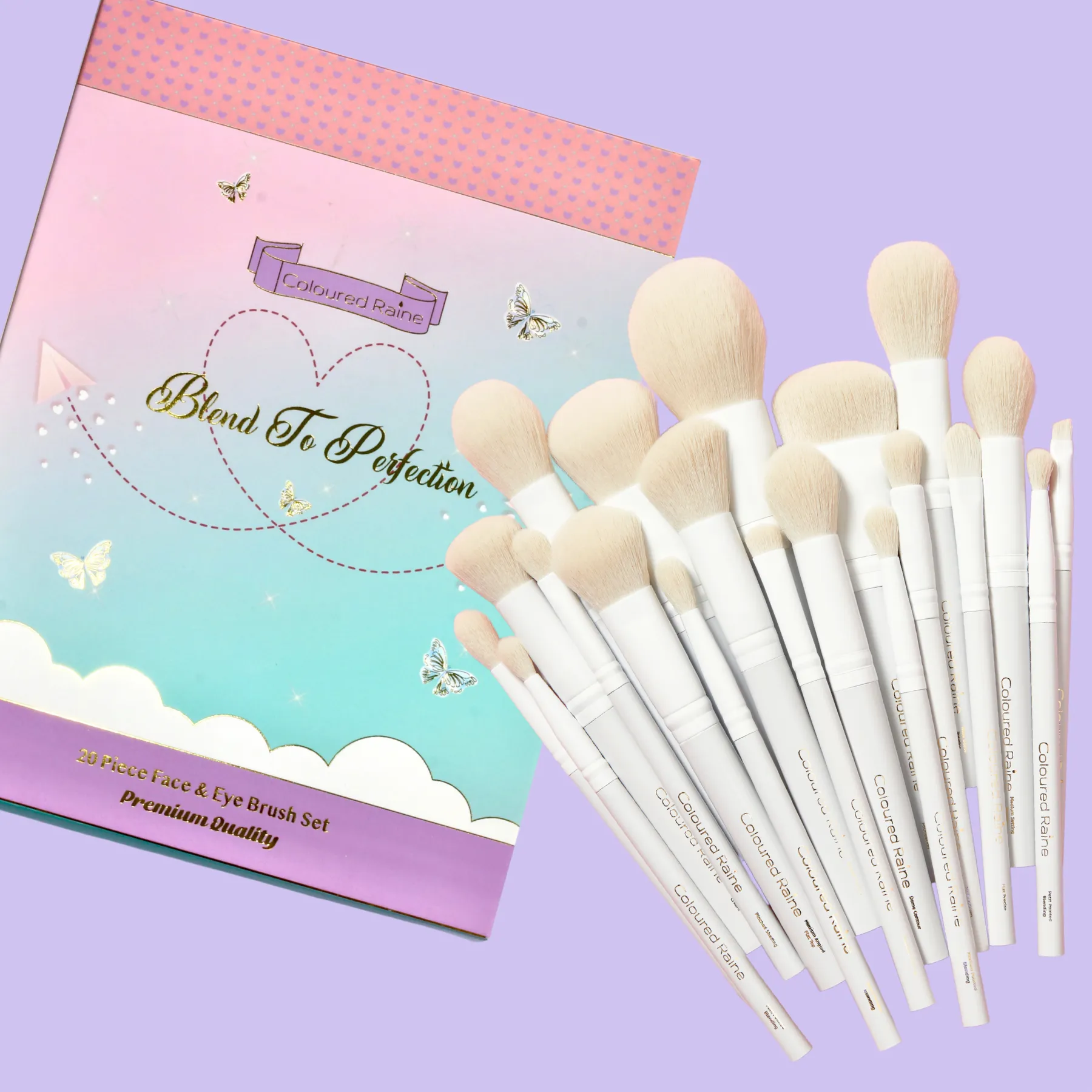 Blend to Perfection 20 Piece Makeup Brush Set