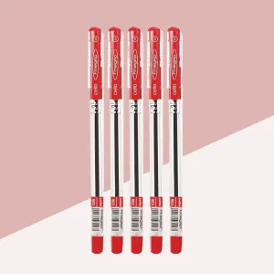 Cello Finegrip Ball Pen  – Red ( Pack of 5 )