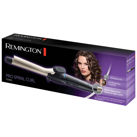 CI5519 REMINGTON CURLER - PRO SPIRAL CURL TONG