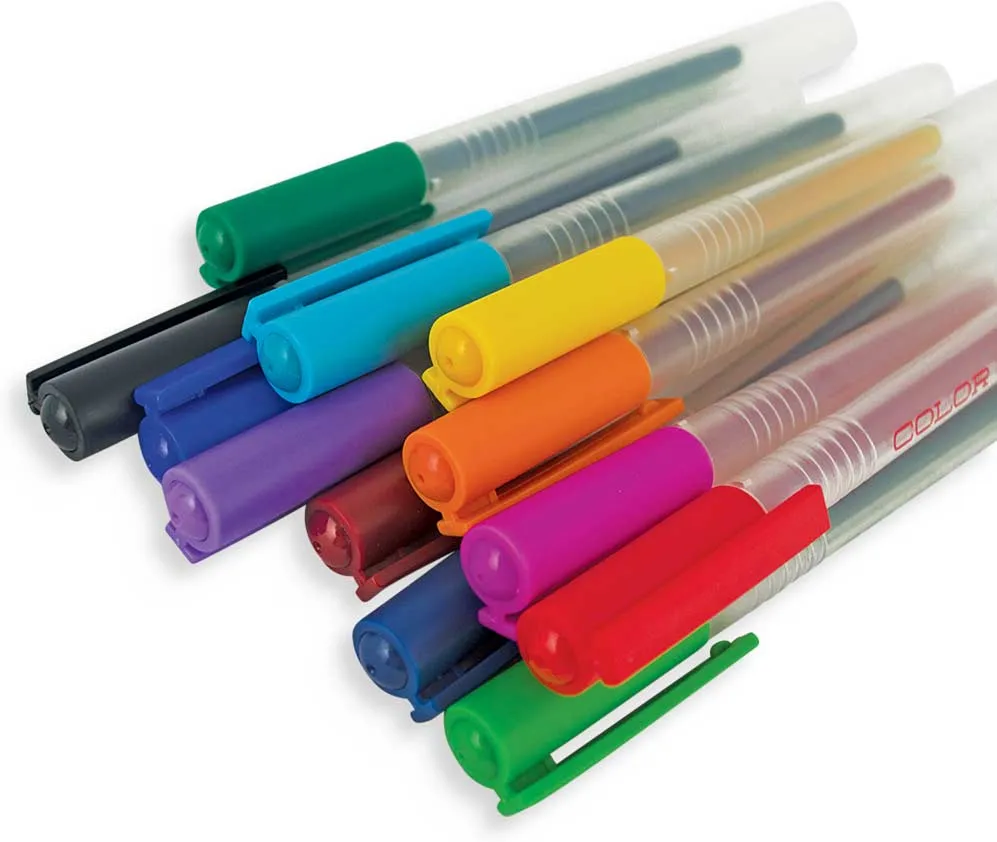 Color Luxe Fine Tip Gel Pens, set of 12