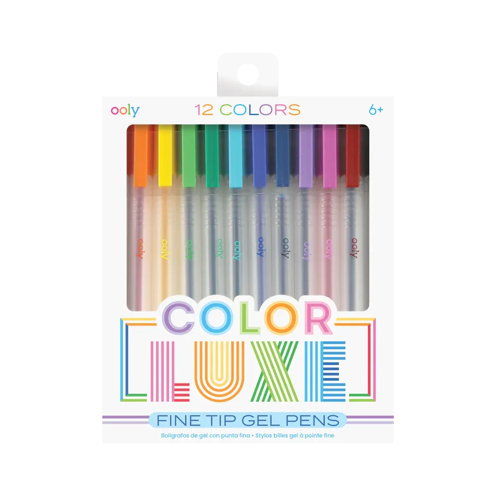 Color Luxe Fine Tip Gel Pens