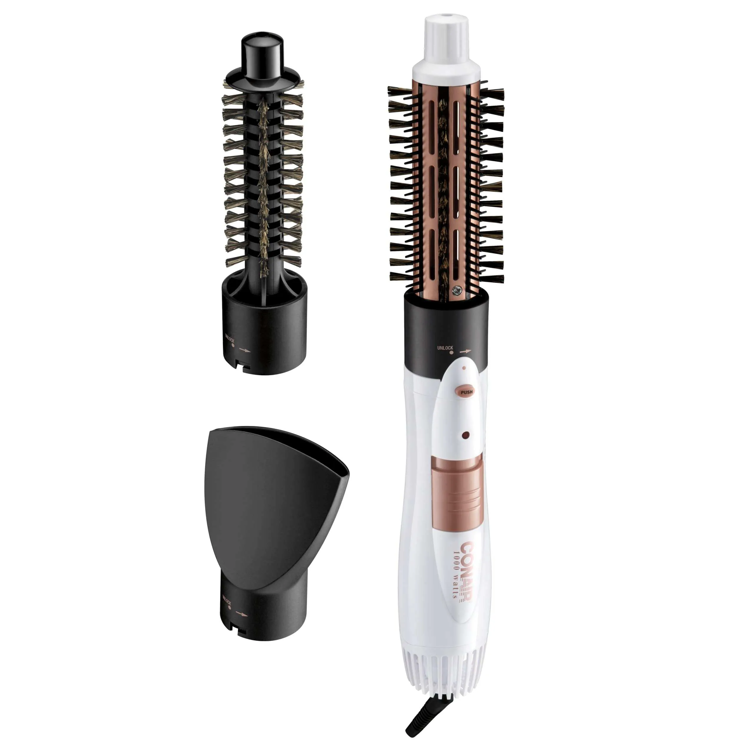 Conair Double Ceramic 3-in-1 Hot Air Hair Brush