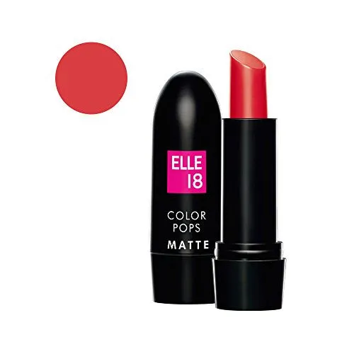 Elle 18 Color Pop Matte Lip Color, Selfie Red, 4.3g