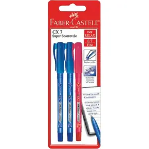 FABER-CASTELL CX B Pen .07mm 3 Color Set