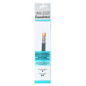 Foundation Watercolour Brush - Short Handle - 3 Pack (2)