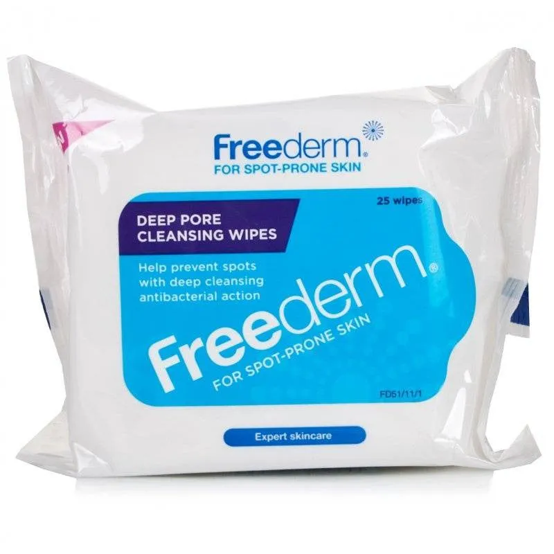 Freederm Deep Pore Cleansing Wipes (25 Wipes)