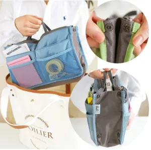 HANDBAG ORGANISER/INSERT BABY BLUE