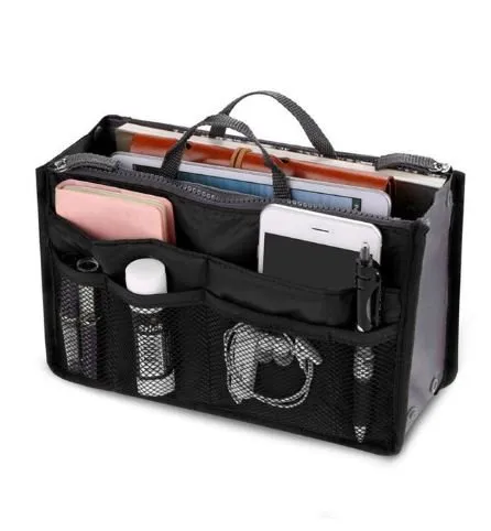 HANDBAG ORGANISER/INSERT BLACK