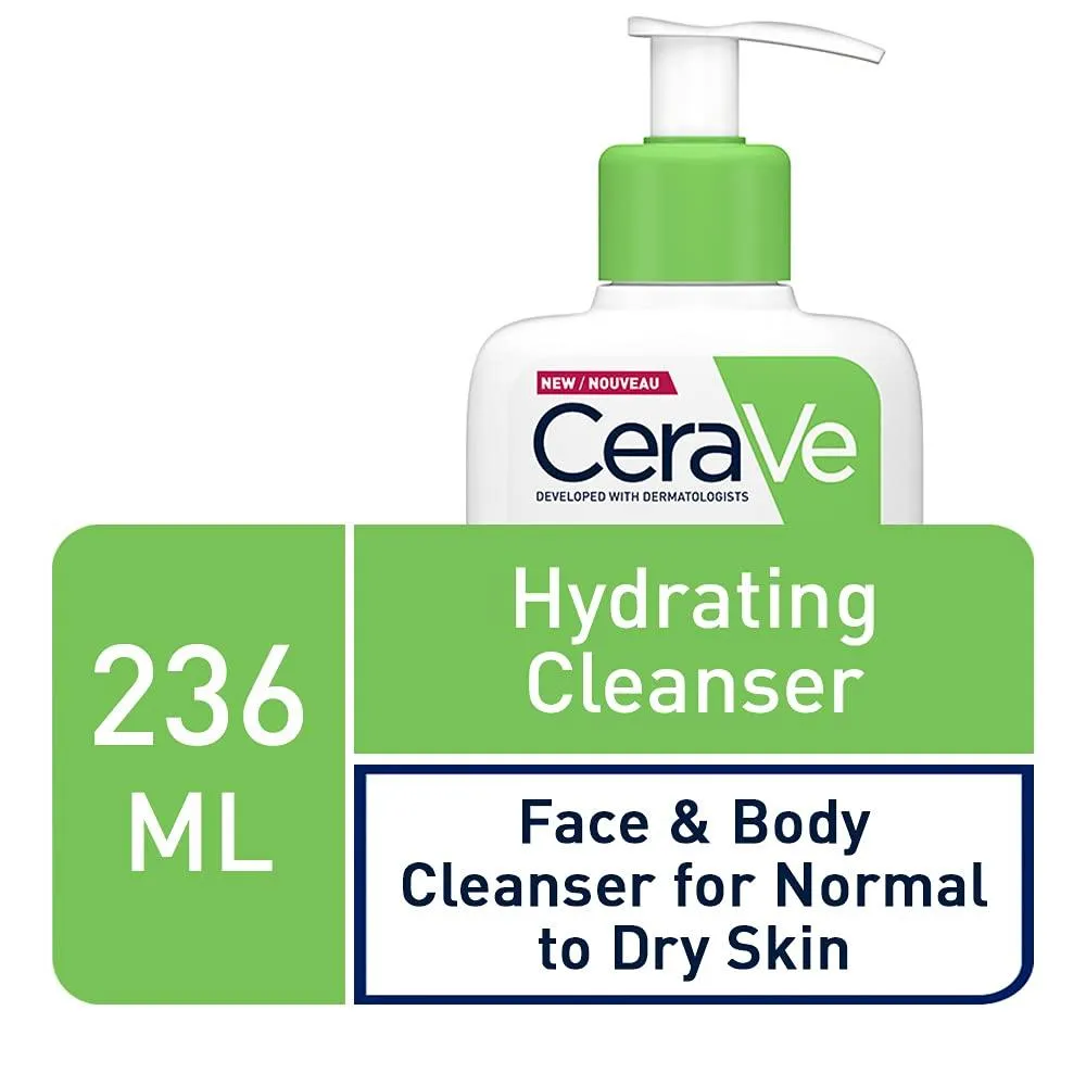 Hydrating Cleanser for Normal to Dry Skin 236 ml with Hyaluronic Acid and 3 Essential Ceramides