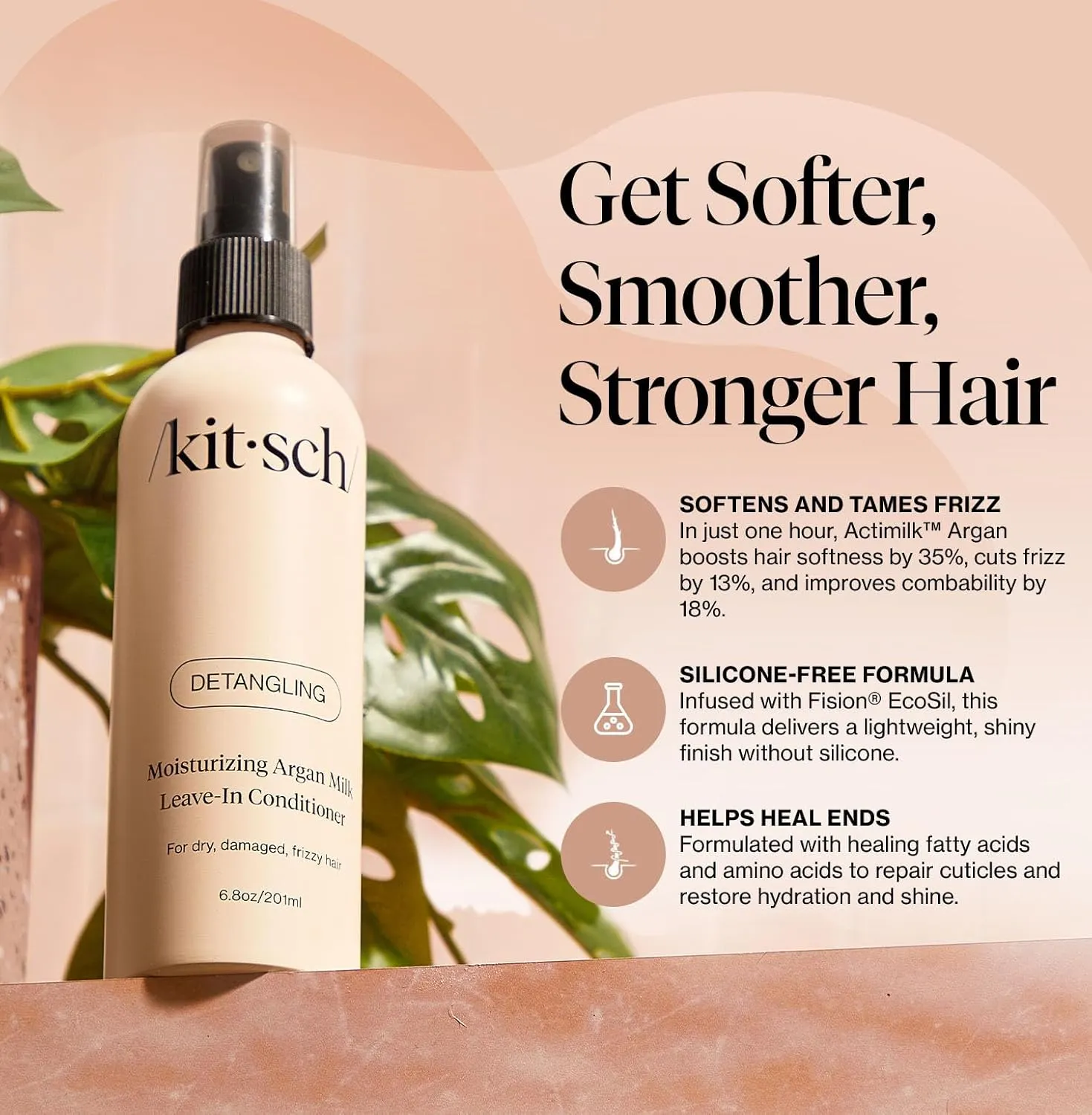 kitsch Moisturizing Argan Milk Leave-In Conditioner