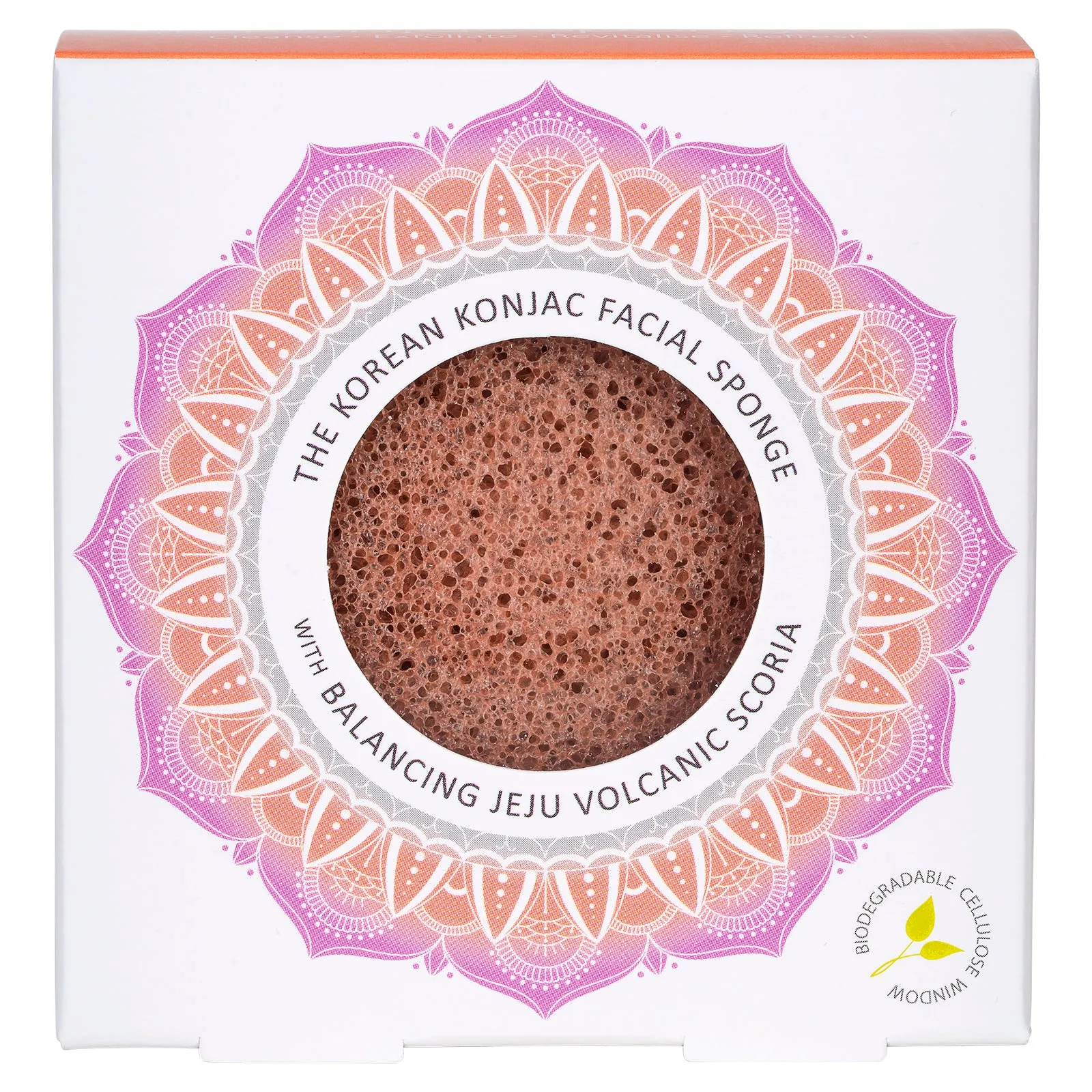 Konjac Volcanic Scoria  Facial Sponge - New Shape