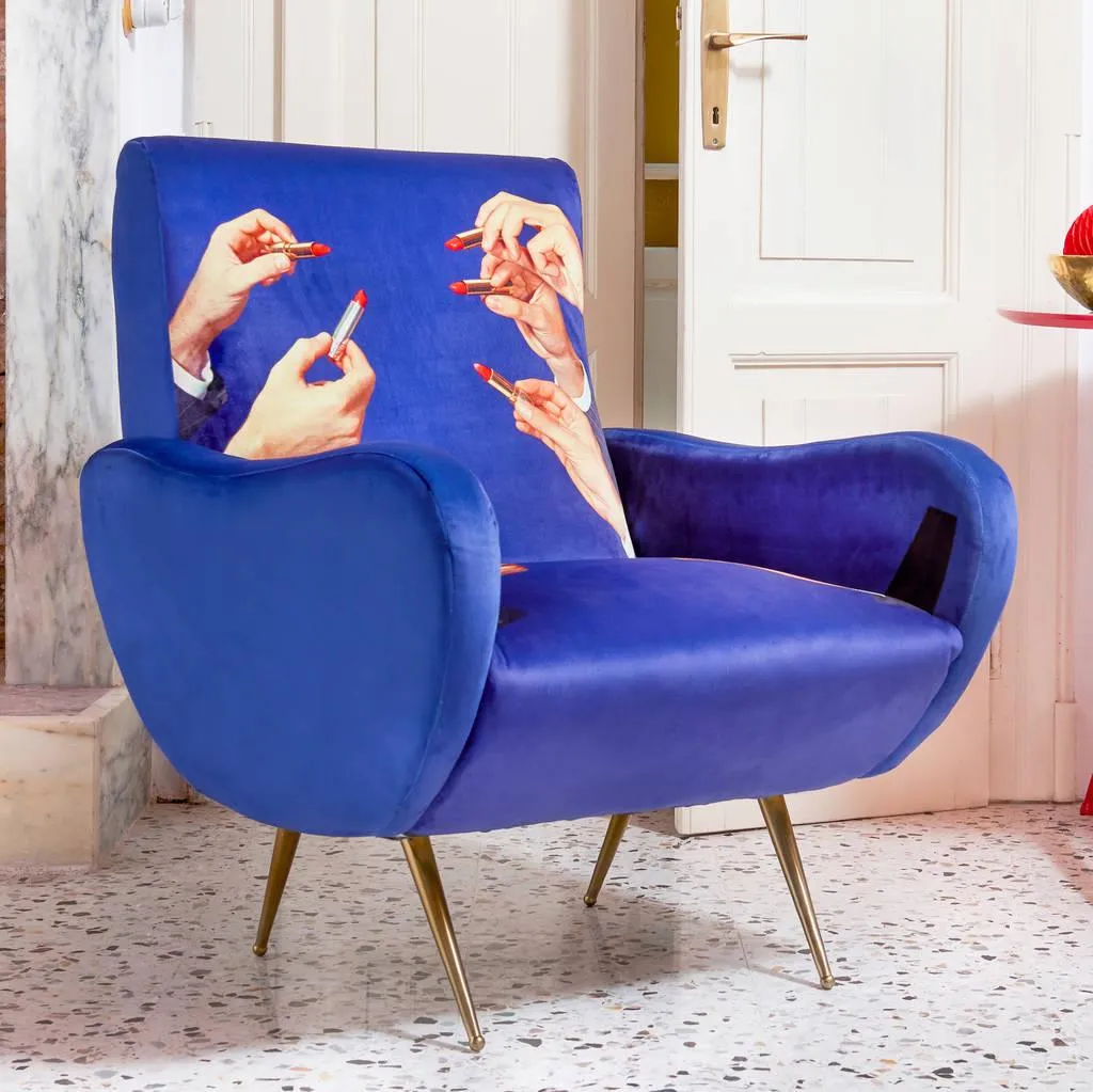 LIPSTICKS armchair blue