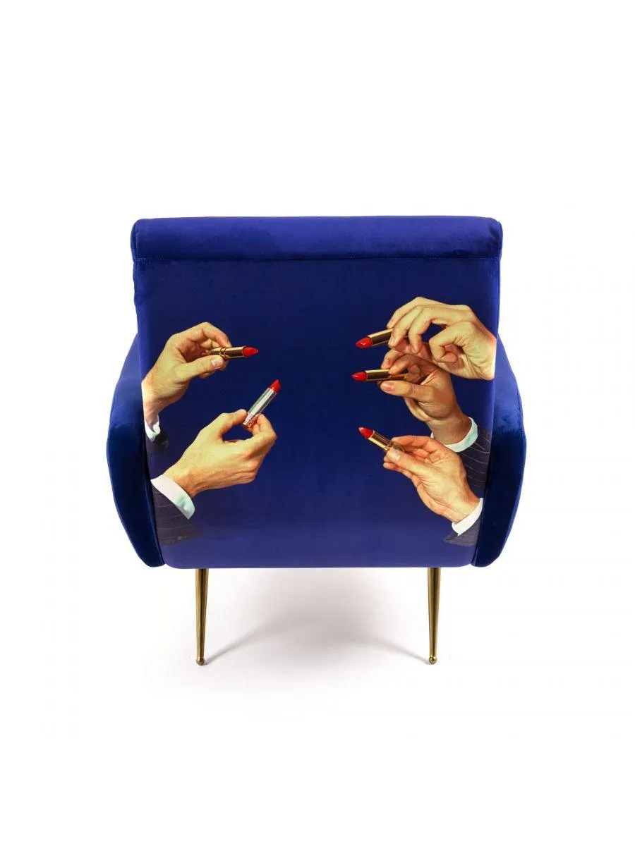 LIPSTICKS armchair blue