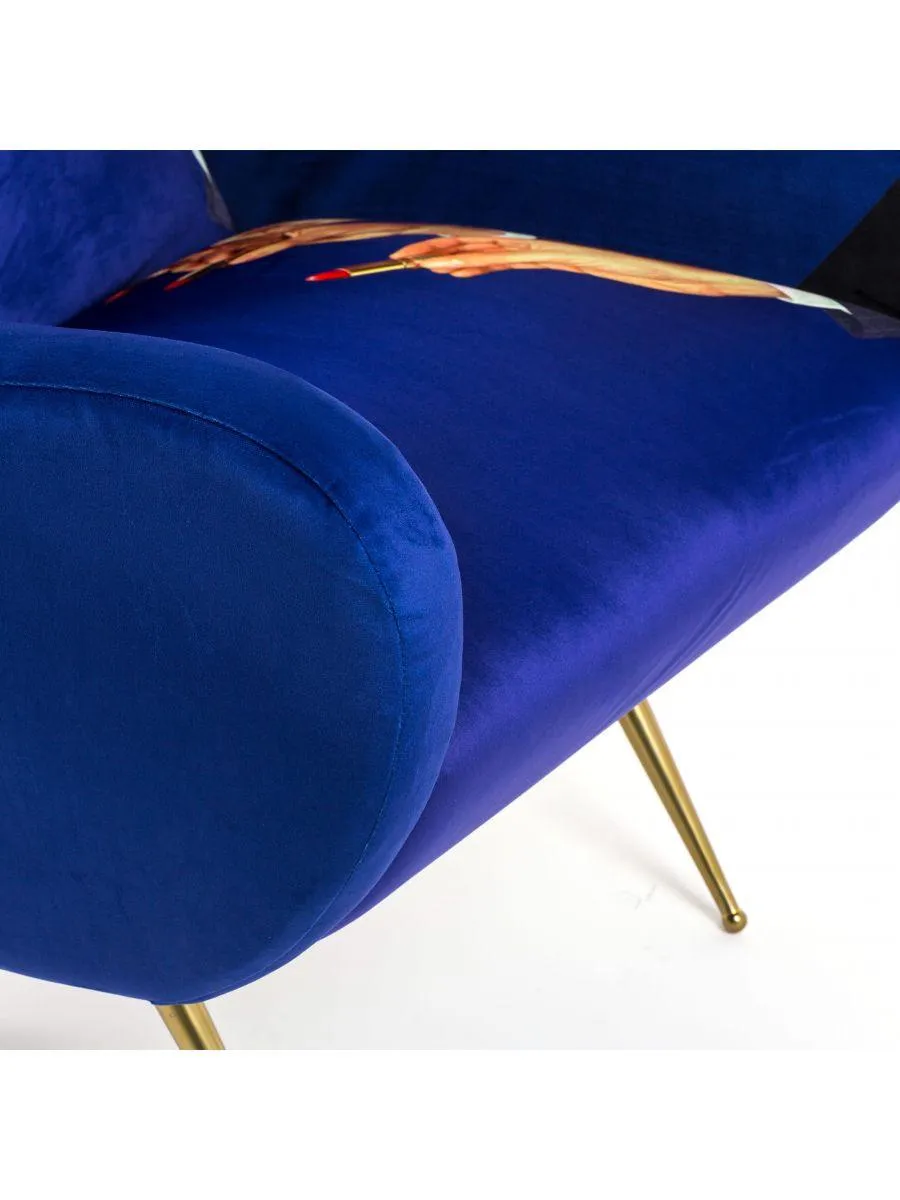 LIPSTICKS armchair blue