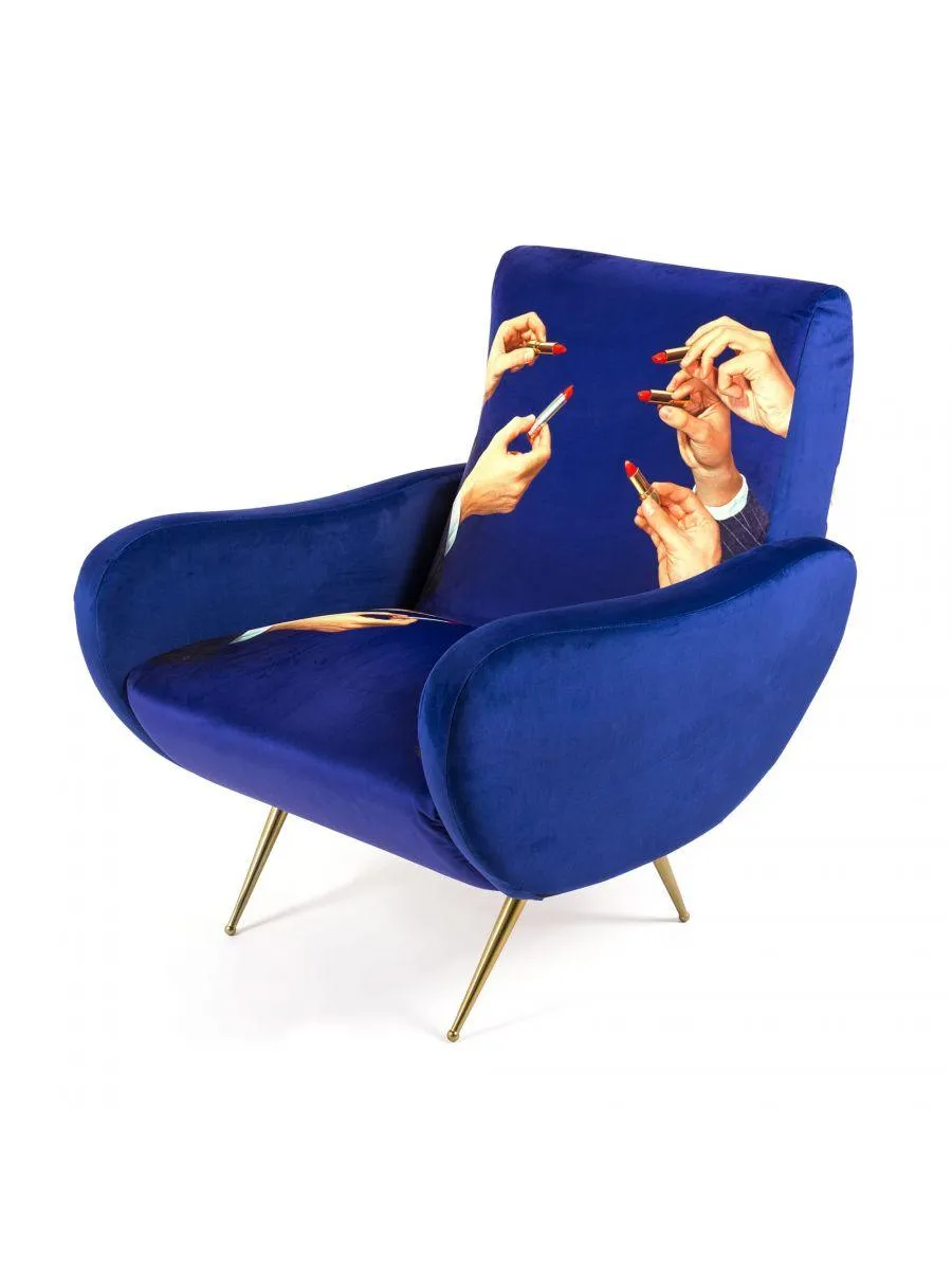 LIPSTICKS armchair blue