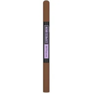 Maybelline Express Brow Duo 2-in-1 Natural Eyebrow Pencil with Filler Powder, Medium Brown , 1 pc. , Maybelline New York