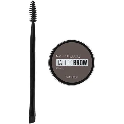 Maybelline Eyebrow Tattoo Brow Long Lasting Eyebrow Pomade Ash Brown, 1 Piece, Maybelline New York