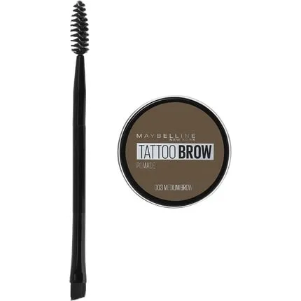 Maybelline Eyebrow Tattoo Brow Long Lasting Eyebrow Pomade, Medium Brown, 1 Piece. Maybelline New York