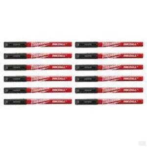 Milwaukee INKZALL Black Ultra Fine Point Pen 12-Pack 48-22-3160