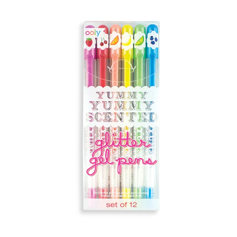 Ooly Yummy Yummy Scented Glitter Gel Pens - Set of 12