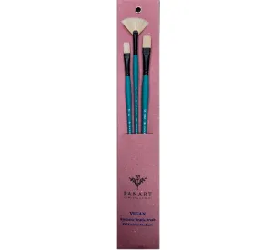 PANART VEGAN SYNTHETIC BRISTLE LH BRUSH R-10 F-4,8,10 FB-12 AG-8,12