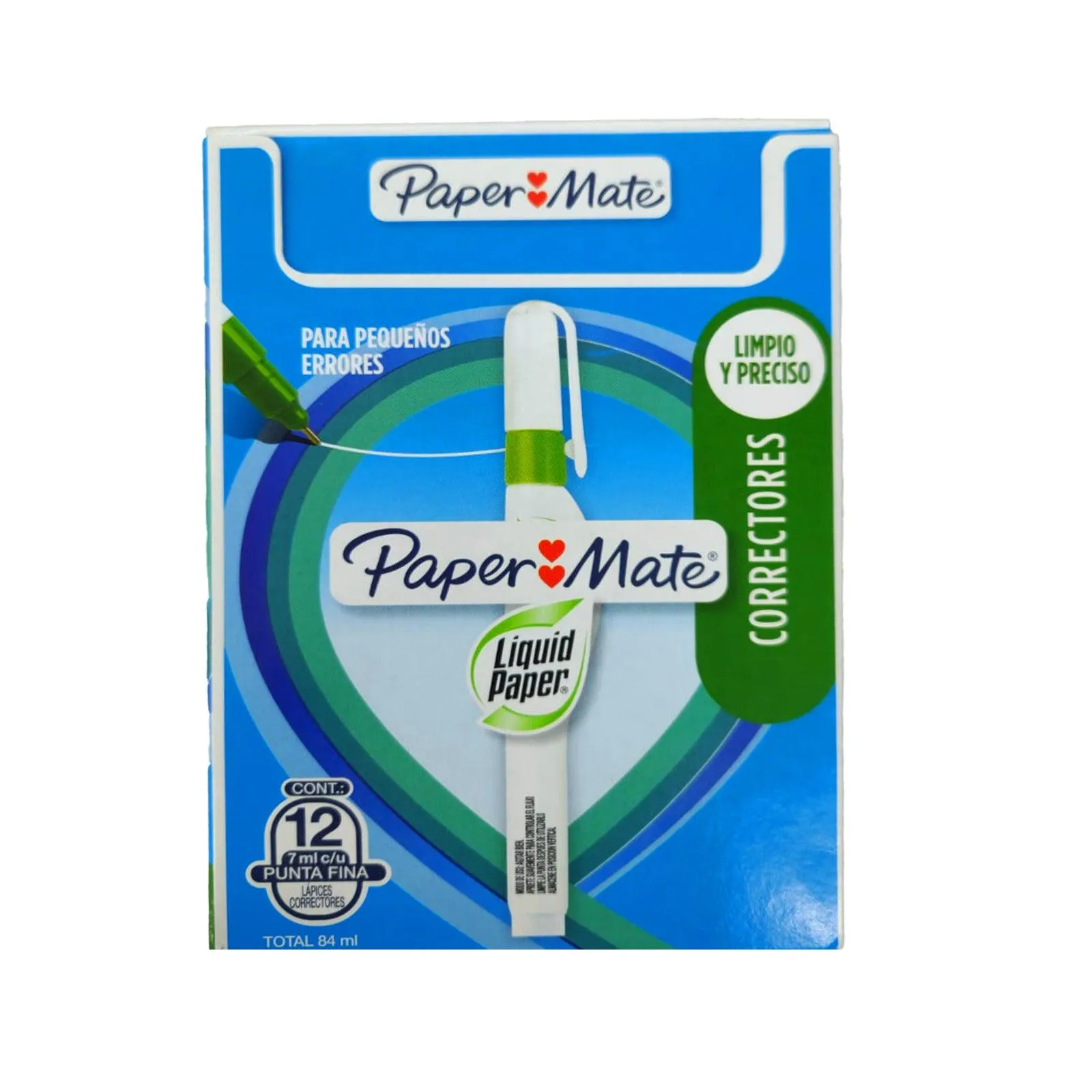 Paper Mate - Liquid Paper Correction Pens - 12 Pcs. Box