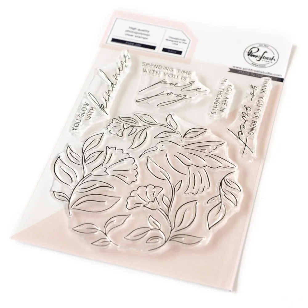 Pinkfresh Studio Clear Stamp Set 4"X6" Pure Joy