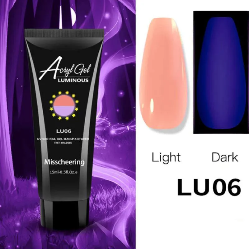 PolyGel Gel In A Tube - Glow in the Dark