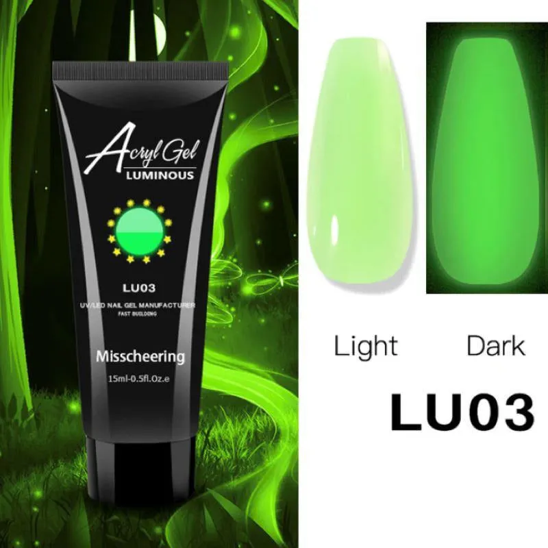 PolyGel Gel In A Tube - Glow in the Dark