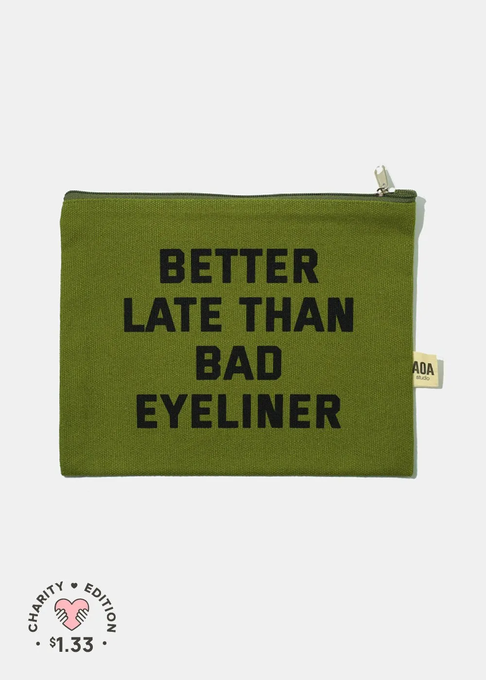 Re-Use Canvas Pouch - Eyeliner