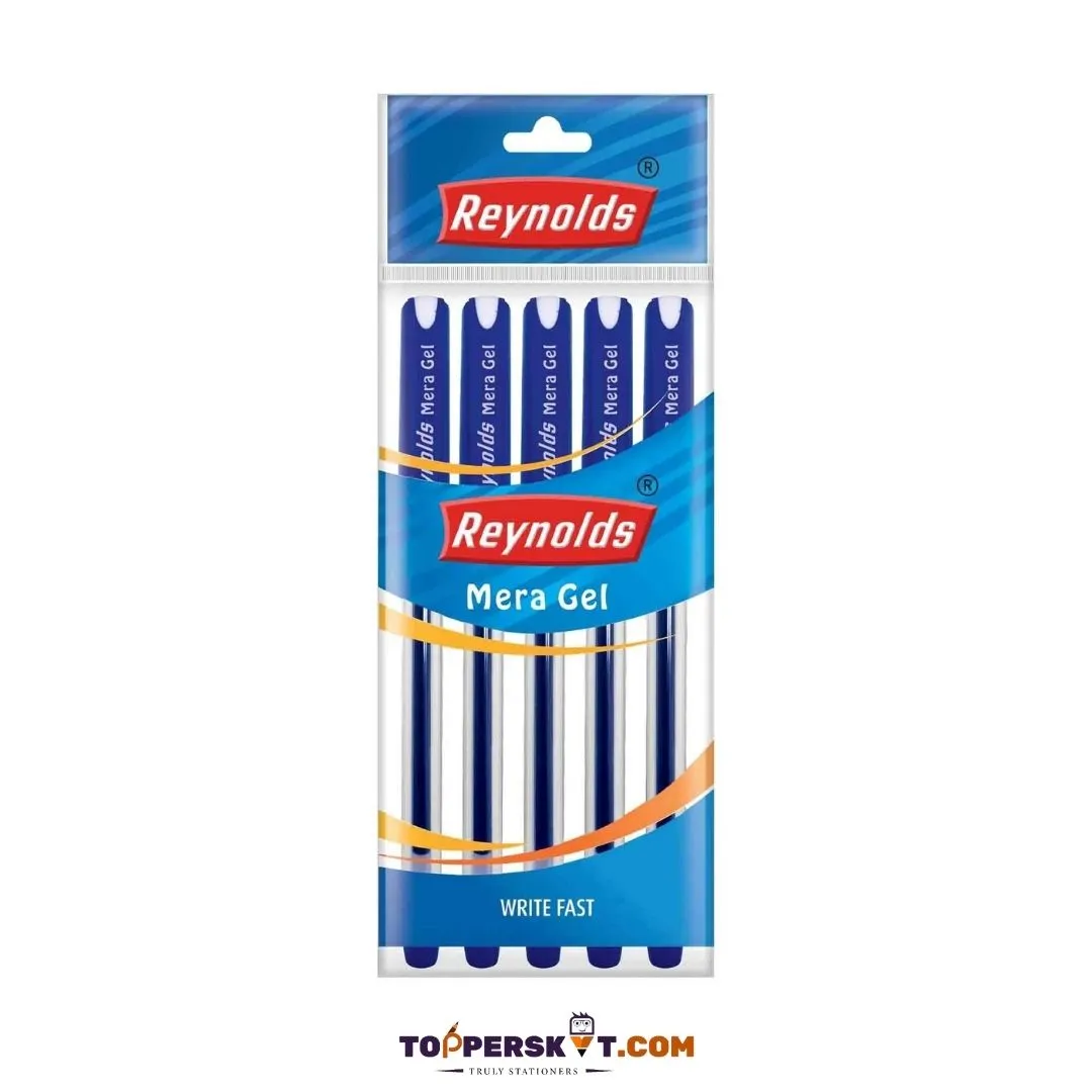 Reynolds Mera Gel Pen  – Black ( Pack of 5 )