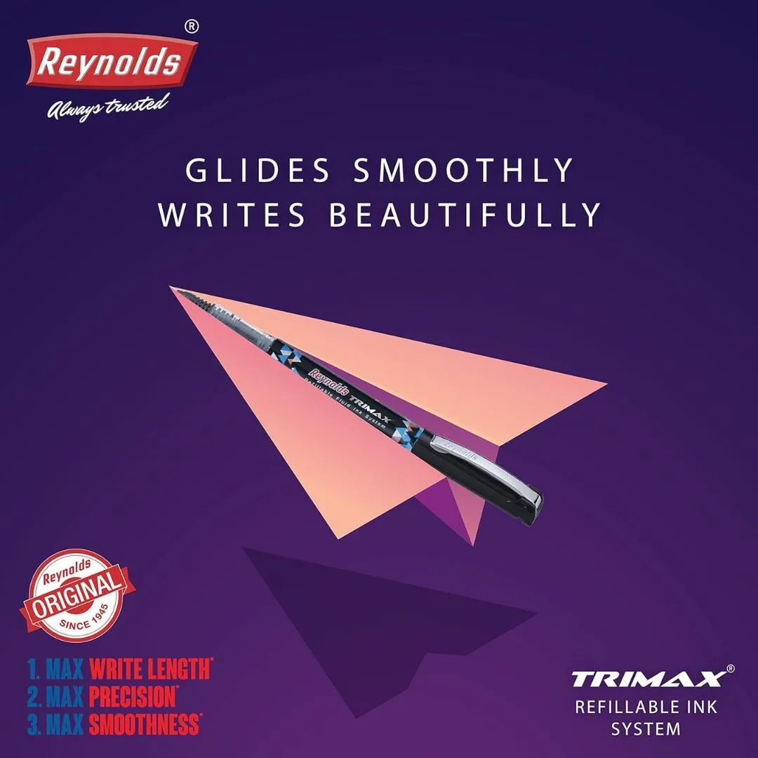 Reynolds Trimax Gel Pen – Blue ( Pack of 1 )