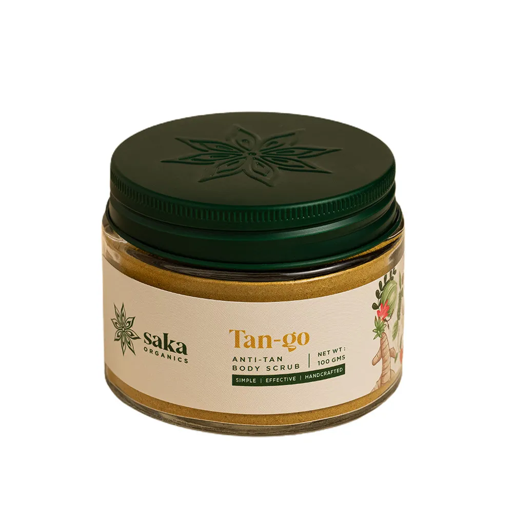 Saka - Tan-go | Handmade Anti-Tan Body Scrub | Natural Exfoliation for All Skin Types (150gms)