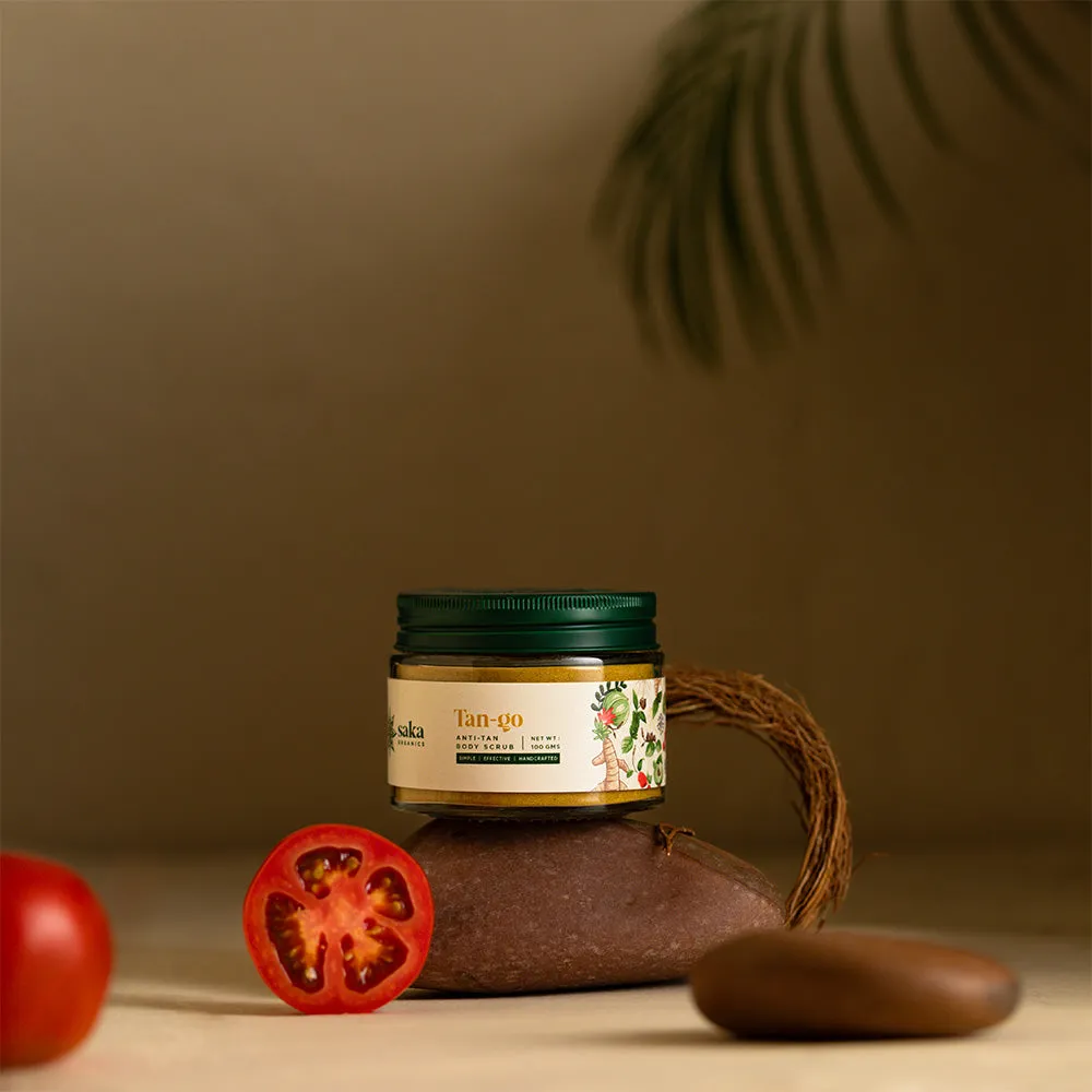 Saka - Tan-go | Handmade Anti-Tan Body Scrub | Natural Exfoliation for All Skin Types (150gms)