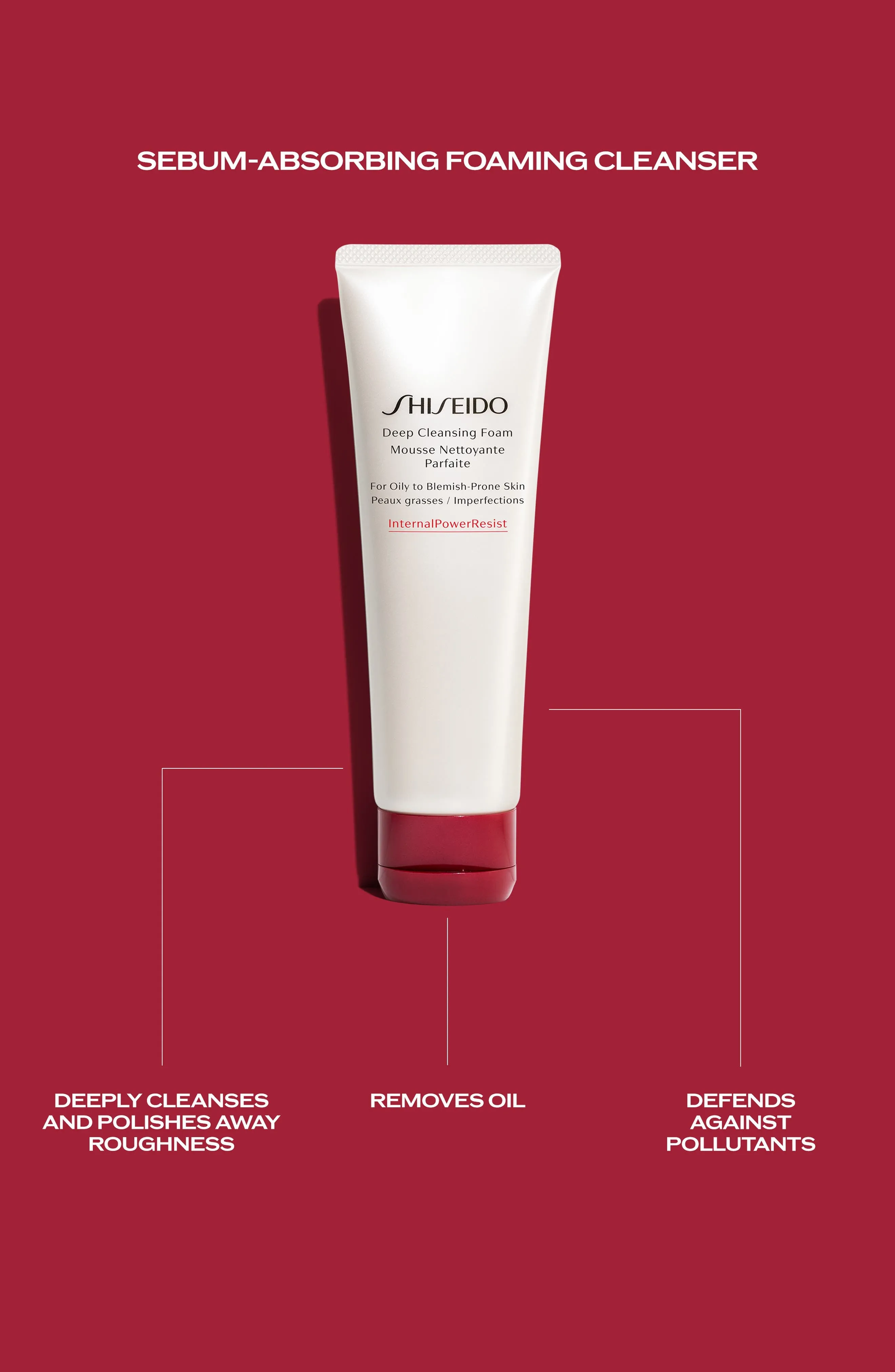 Shiseido Deep Cleansing Foam (for oily to blemish-prone skin)