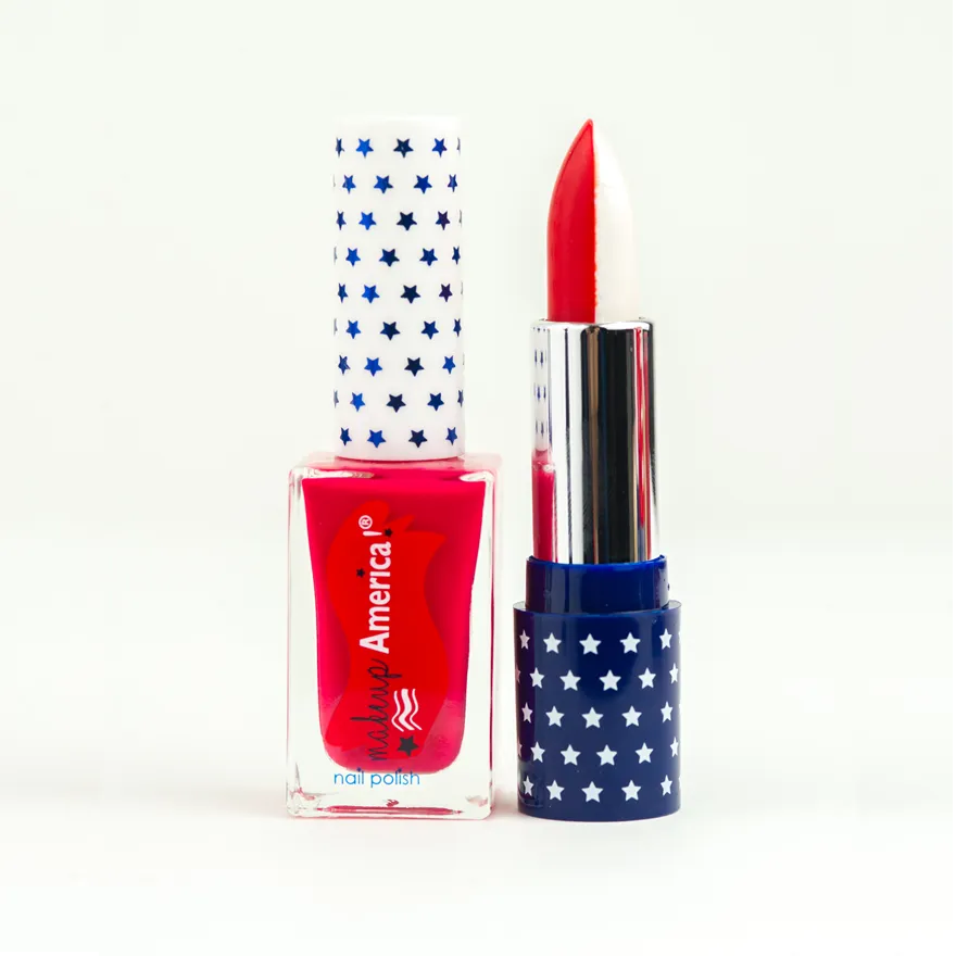 Sister Set: "Star Spangled Independence" (Red/White Lipstick   Red Nail Polish)