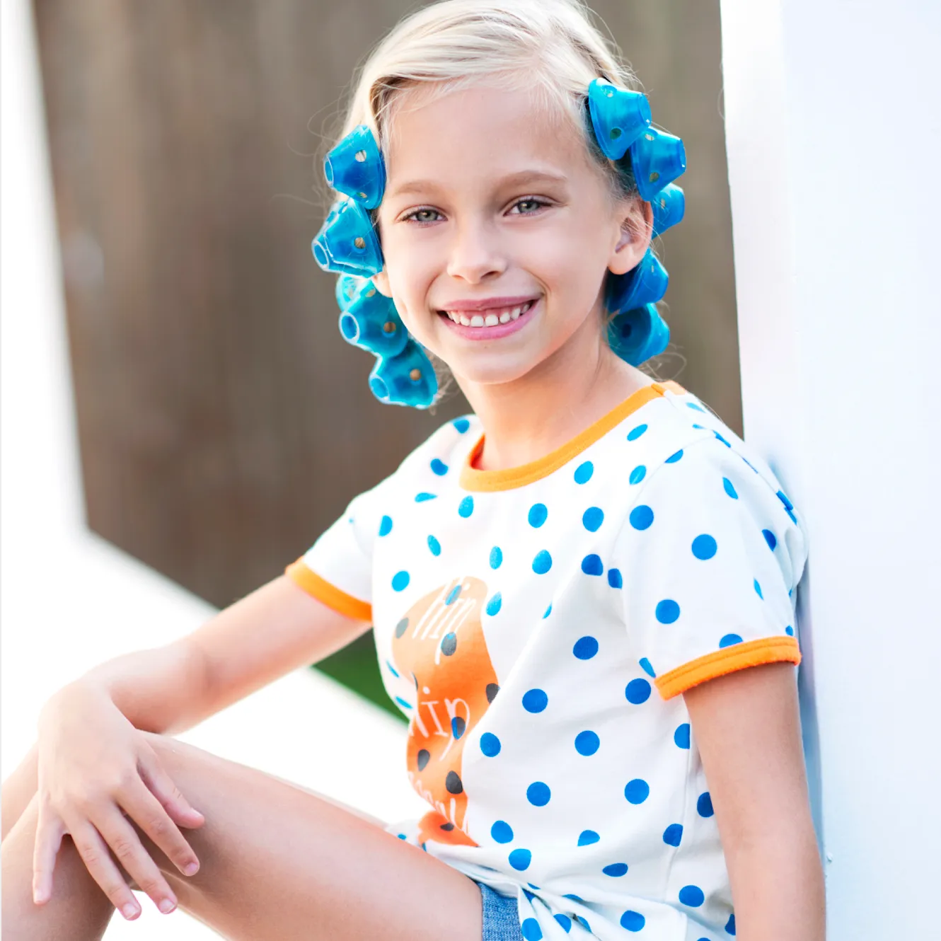 Spoolies Jumbo Hair Curlers Beachy Blue 15 pc   Leave-in Spray