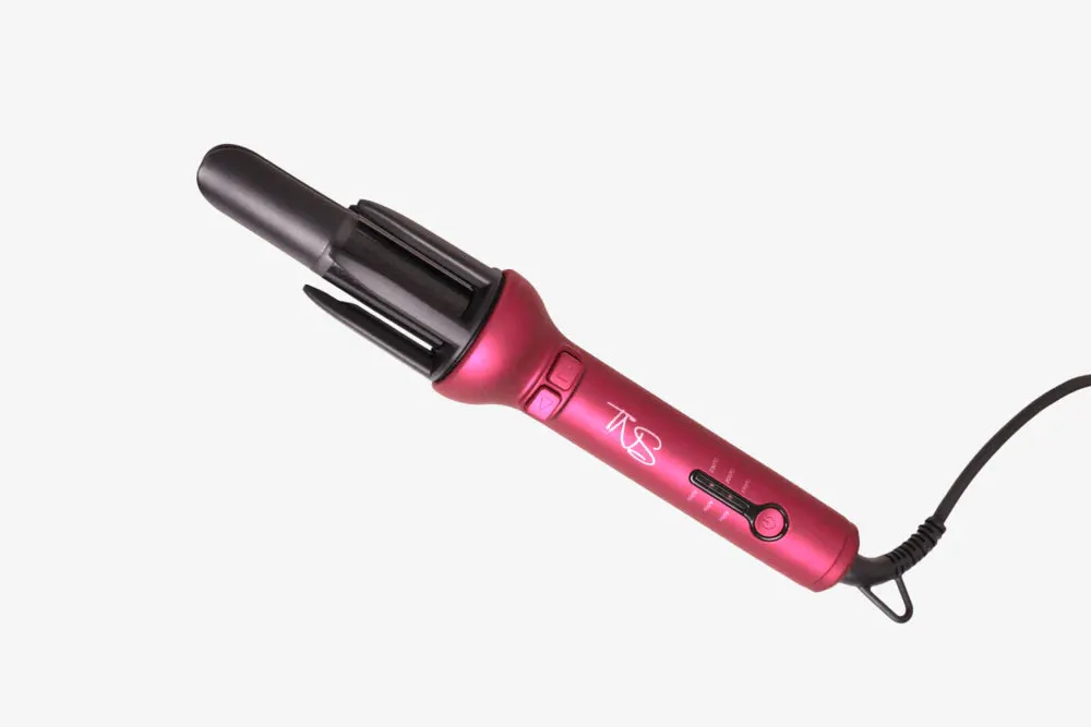 TNS Automatic Curler - Maroon/Pink